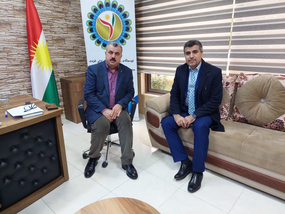 الاجتماع مع مدير مكتب انقاذ المختطفين اليزيديين في أربيل